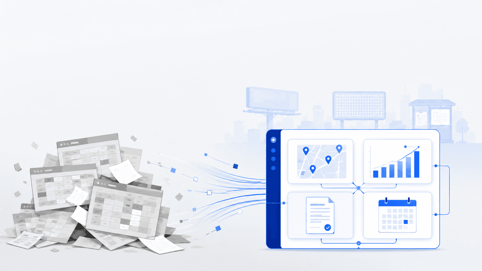 Cómo dejar de gestionar tu operación de publicidad exterior con Excel