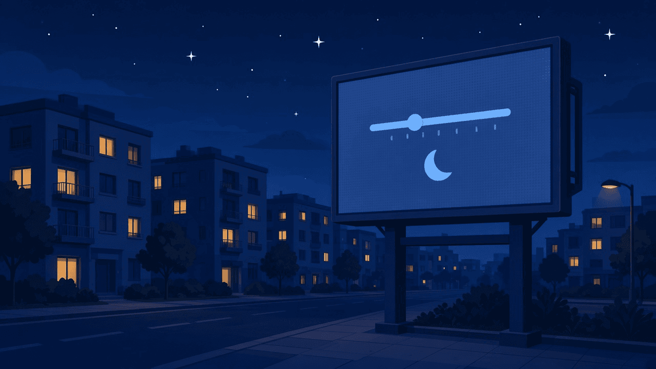 Brilho do painel de LED à noite: a regra que já chegou ao Rio e agora tramita em Maringá