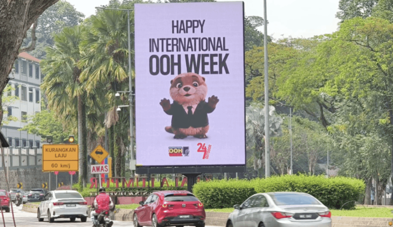 9.400 telas digitais são ativadas durante a International Out-of-Home Week na Malásia.