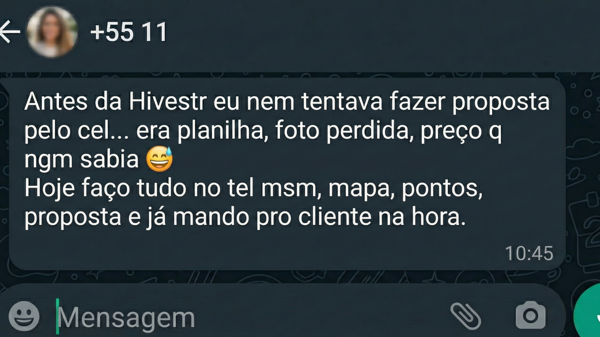 Depoimento cliente Hivestr